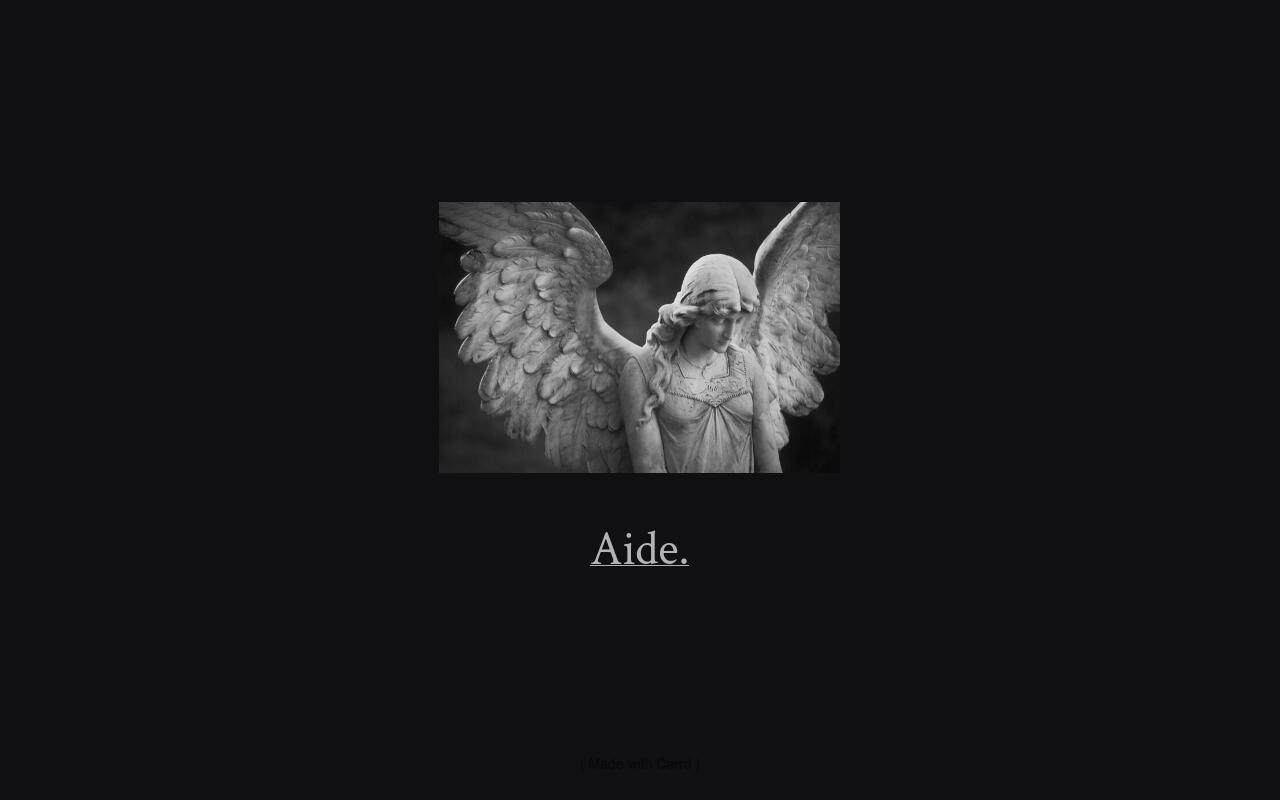 Carrd profile picture for @aide
